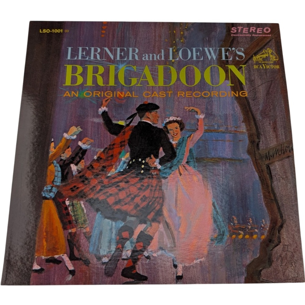 Lerner Loewe Brigadoon Original Cast LP RCA (Stereo 1963 US LSO-1001(e)) EX/VG+